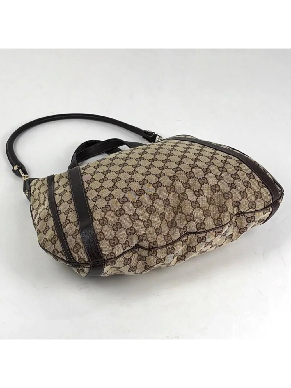 Gucci GG Pattern 2-Way Shoulder Bag Abbey Canvas Brown - Picture 2 of 8